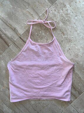 Brandy Melville Pink Halter Top